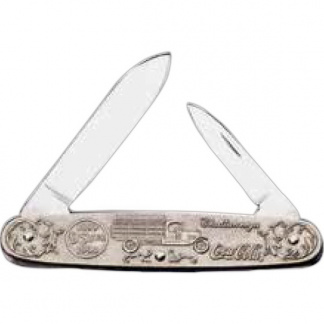 3" Custom Sculptured Nickel Silver Equal End Pocket Knife